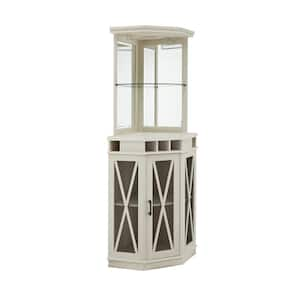 Jill Zarin La Jolla Tall Cabinet with Mesh Doors- White