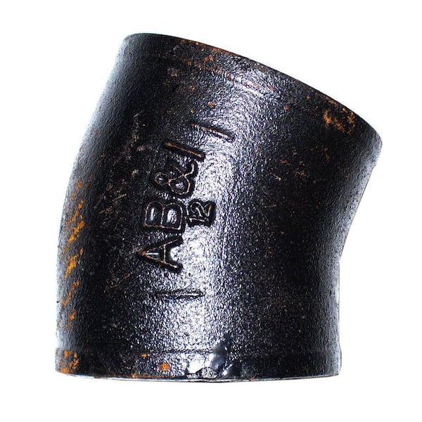 AB and I Foundry 4 in. Cast-Iron 22-1/2-Degree Elbow