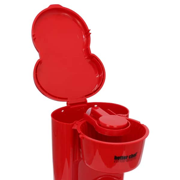Better Chef 12-Cup 900-Watt Coffee Maker in Red