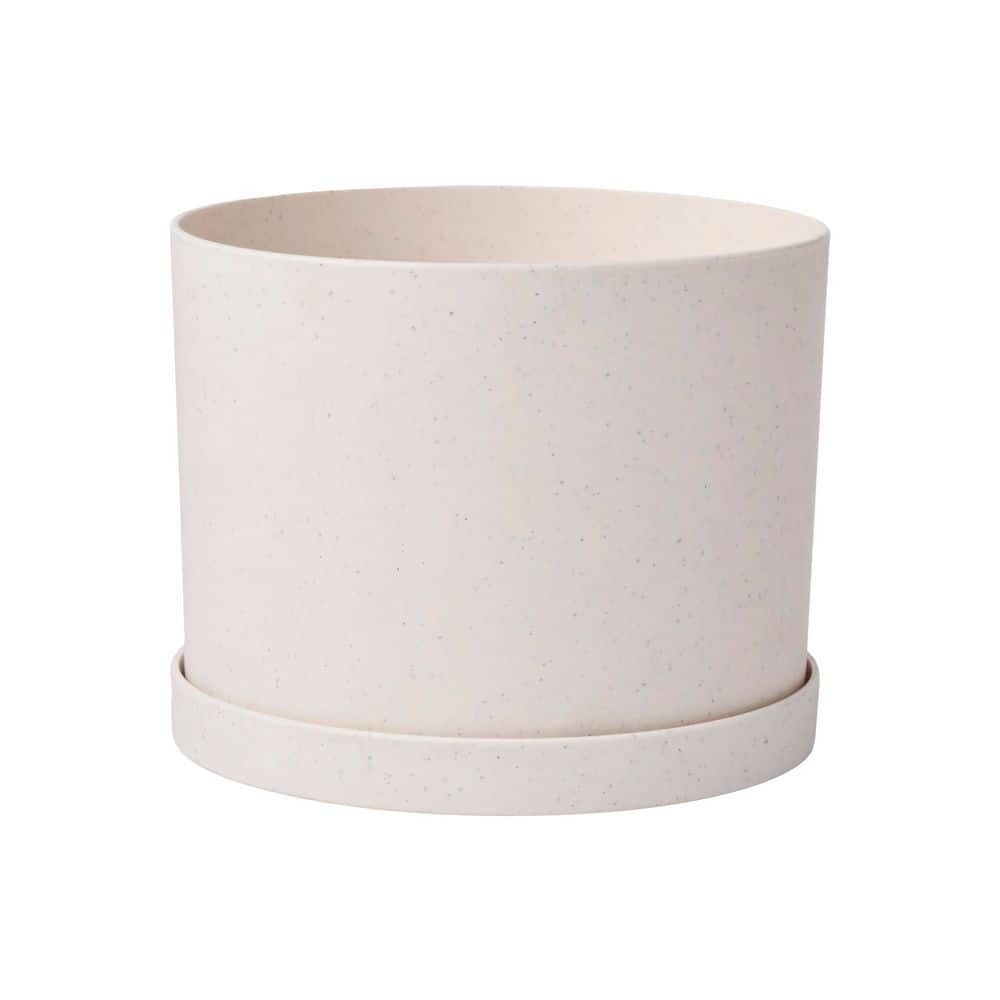 Mathers 2.7 Qt. Small Vanilla Bean Indoor/Outdoor Resin Round Planter with Saucer (7 in. W x 5.13 in. H) price history on PriceWatchPro