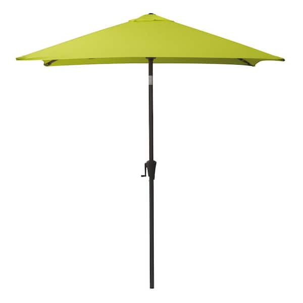 9 ft. Steel Market Square Tilting Patio Umbrella in Lime Green