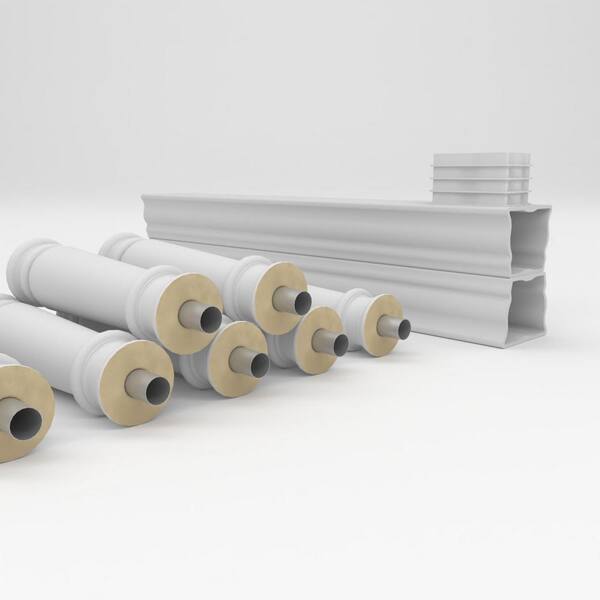 Ekena Millwork Fiberthane Wellington Balustrade 48 in. L x 32 in. H Fiberglass Railing Kit