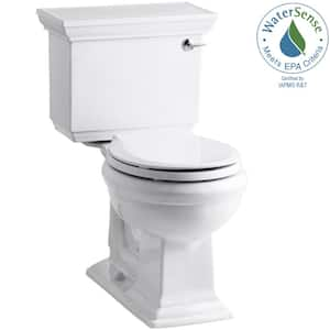 Memoirs 12 in. Rough In 2-Piece 1.28 GPF Single Flush Round Toilet in White Seat Not Included