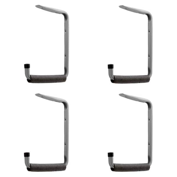 50 lbs. 2-in-1 Heavy-Duty Wall-Mounted Padded Steel Shelf Hanger and Tool Holder (4-Pack)