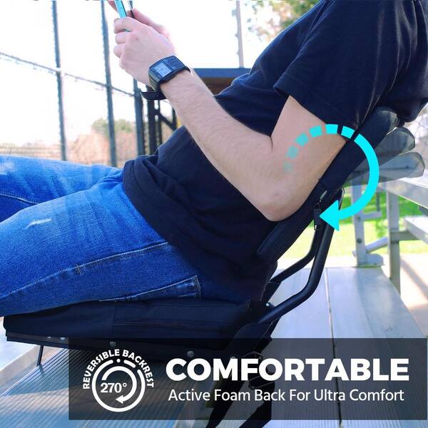 Picnic Time NCAA Georgia Bulldogs Stadium Seat - Portable Folding Chair For Bleachers