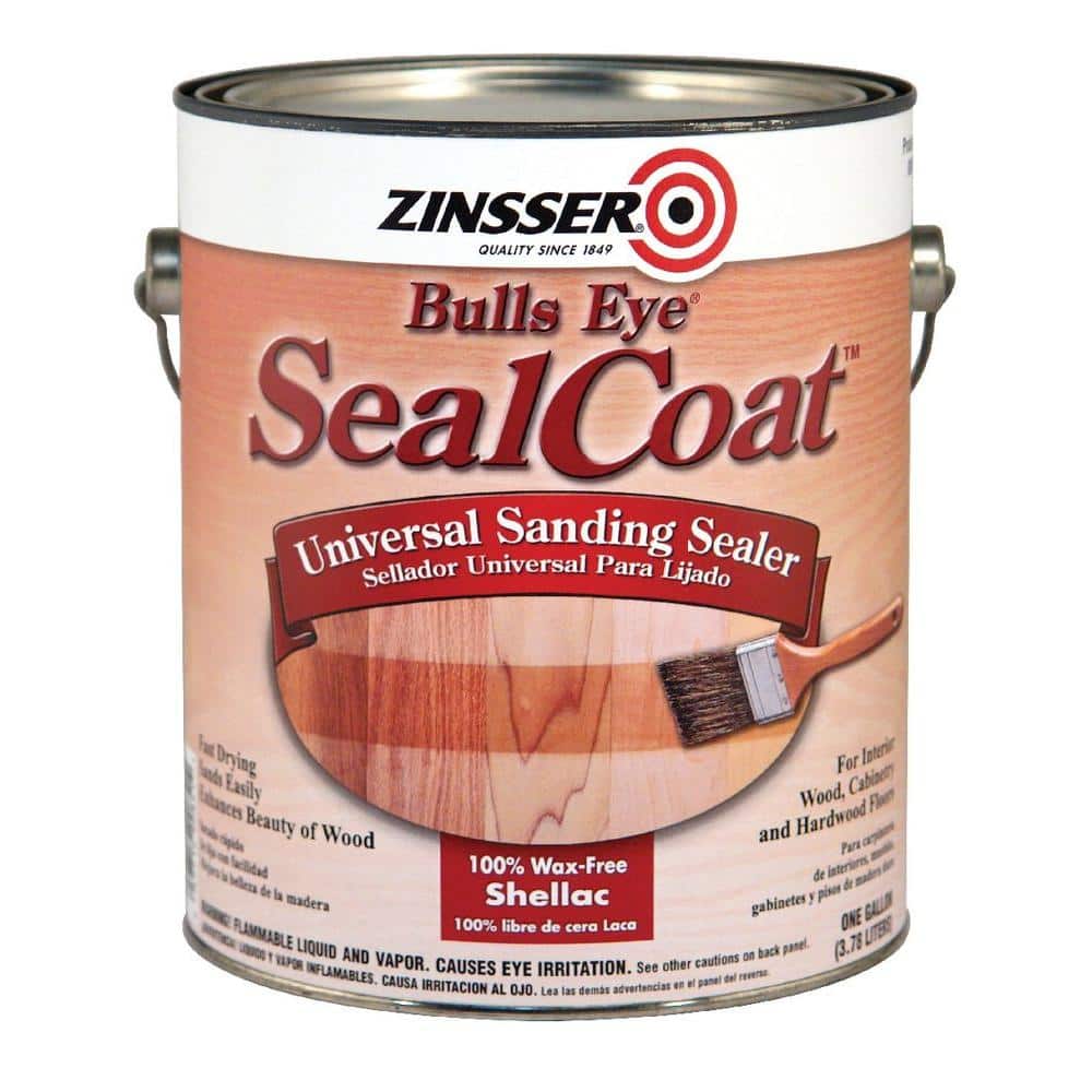 Zinsser Bulls Eye Clear Flat Alcohol-based Shellac (1-quart) in the Sealers  department at