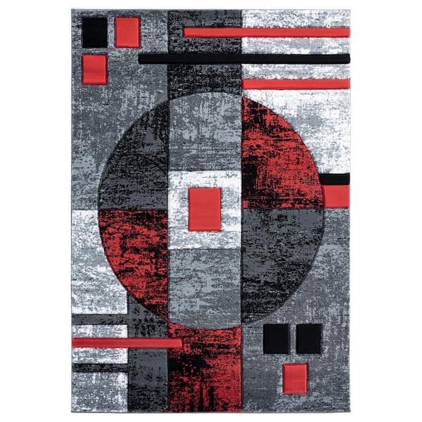 Bristol Epsilon Red 7 ft. 10 in. x 10 ft. 6 in. Area Rug