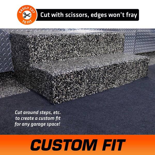 Armor All 2 ft. 5 in. x 9 ft. Charcoal Grey Commercial Polyester Garage  Flooring Roll AAGFRC299 - The Home Depot