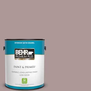1 gal. #PMD-53 Antique Mauve Satin Enamel Low Odor Interior Paint & Primer