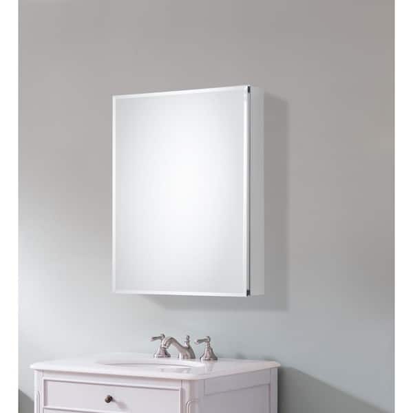Pegasus 20 in. W x 26 in. H Rectangular Medicine Cabinet with Mirror