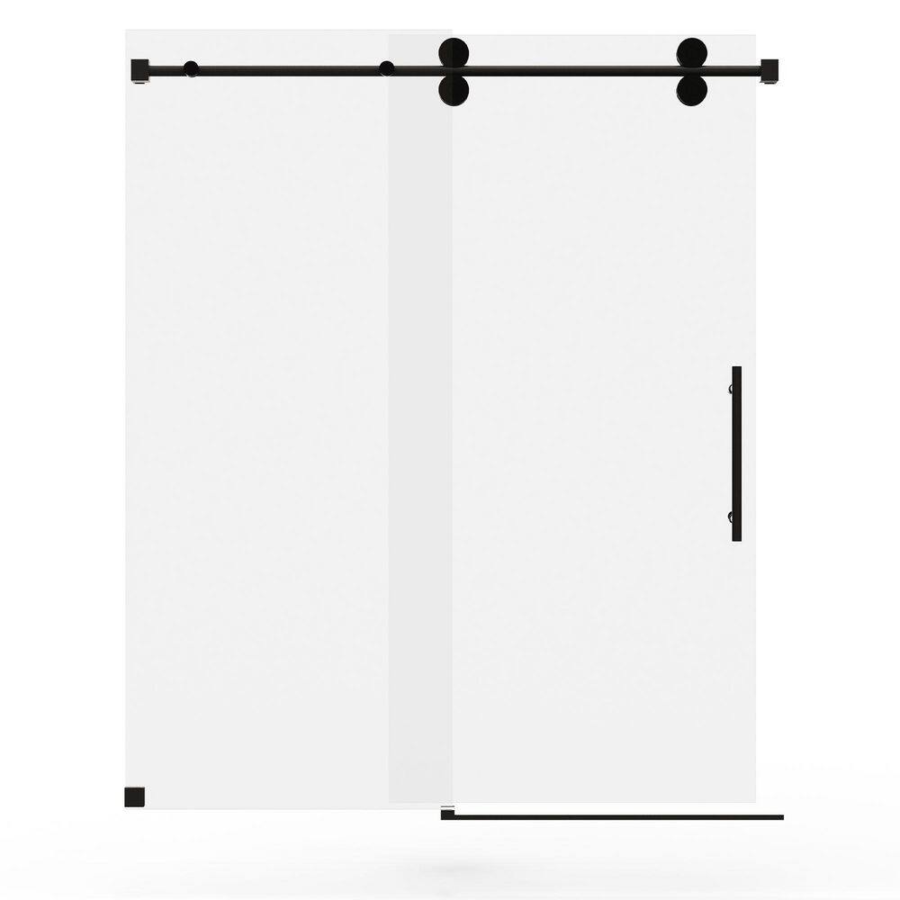 56 in. -60 in. W x 76 in. H Single Sliding Frameless Shower Door with 3/8 in. (10 mm) Tempered Clear Glass price history on PriceWatchPro