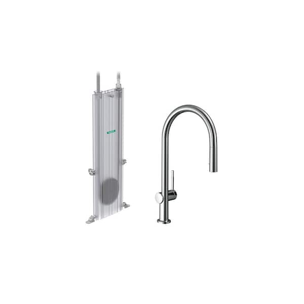 Hansgrohe Talis N  Single-Handle Pull Down Sprayer Kitchen Faucet with QuickClean in Chrome