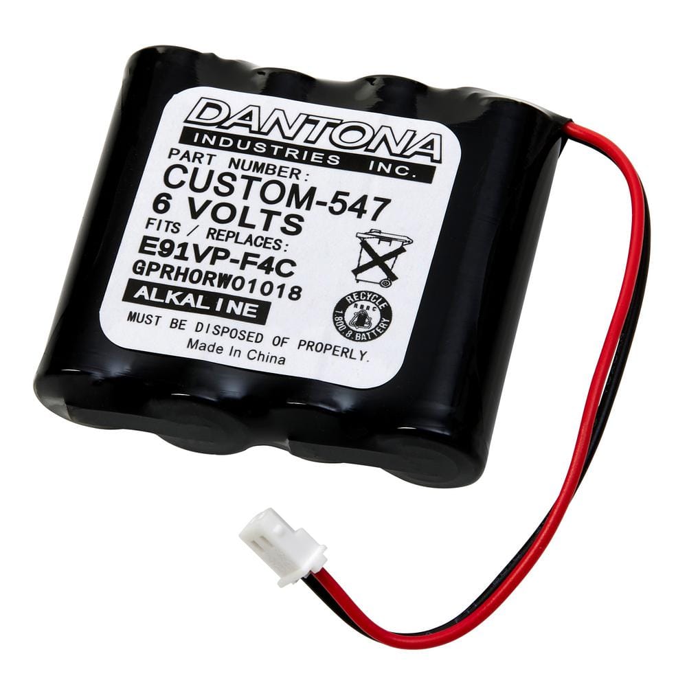 6-Volt Alkaline 2400 mAh Bathroom Automation Battery DRY1409