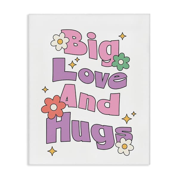 Stupell Industries Big Love And Hugs by Ahmed Sameh Hussein Unframed Nature Graphic Art Print 40 in. x 30 in.