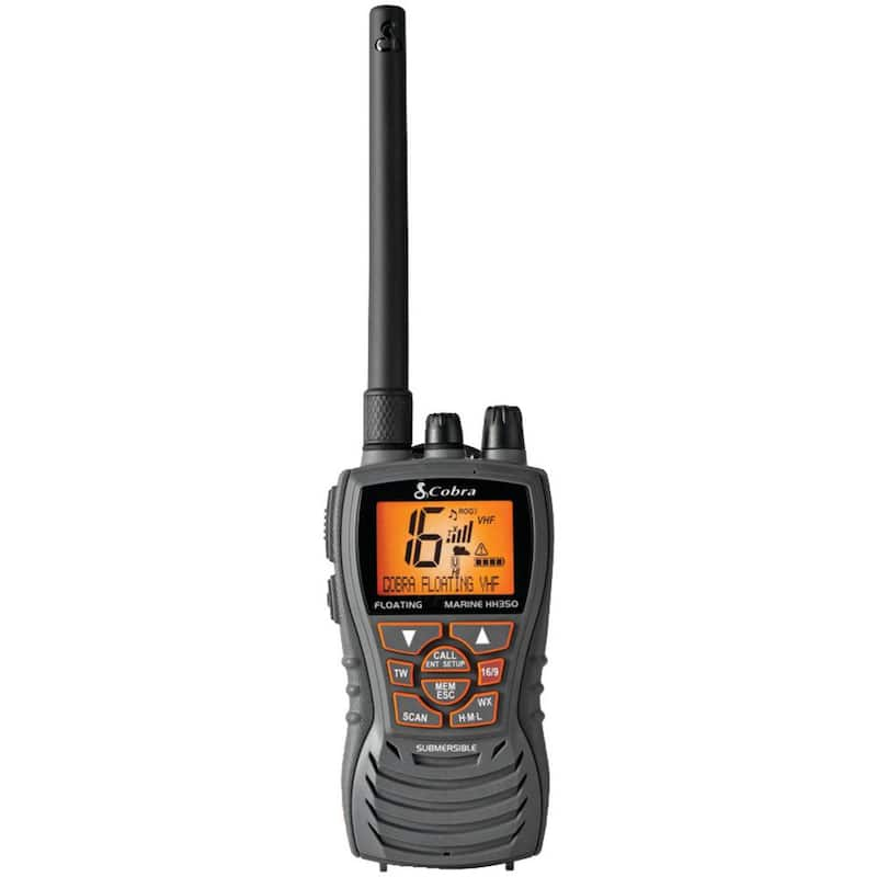 Marine 6-Watt Floating VHF Radio in Gray