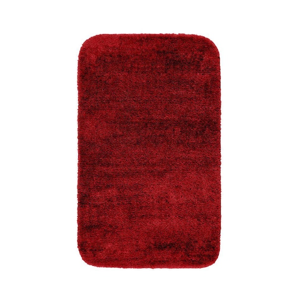 Garland Rug Traditional Chili Pepper Red 30 in. x 50 in. Washable Bathroom Accent Rug
