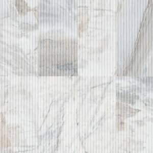 Arabescato Venato Valentino Fluto 12 in. x 24 in. Honed Marble Fluted Wall Tile (4 sq. ft./Case)