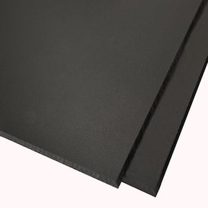 48 in. x 48 in. x .220 in. Black HDPE Sheet (2-Pack)