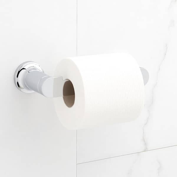 SIGNATURE HARDWARE Berwyn Wall Mounted Toilet Paper Holder in Chrome