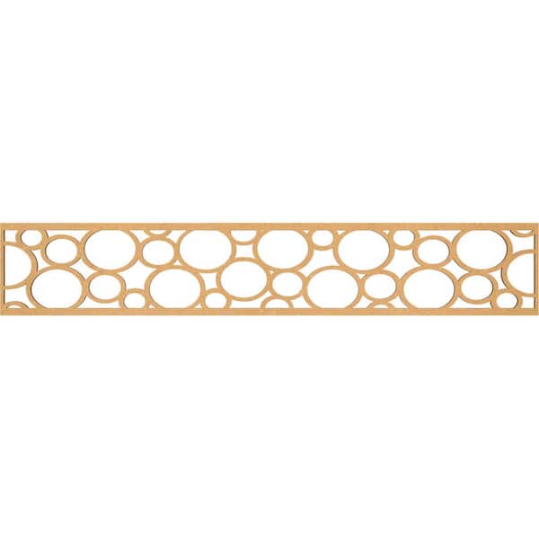 Ekena Millwork Hemingway Fretwork 0.375 in. D x 46.625 in. W x 8 in. L MDF Wood Panel Moulding