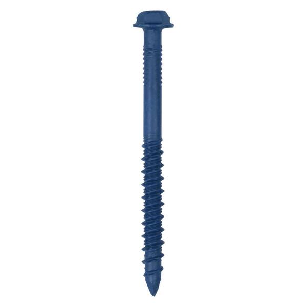 Tie W//Drill 100 Concrete Screws Tapcon White 1//4/" x 6/" P//Flat Simpson Strong