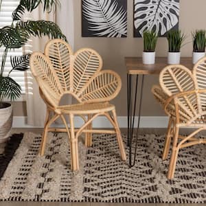 Bianca Natural Brown Rattan Accent Side Chair