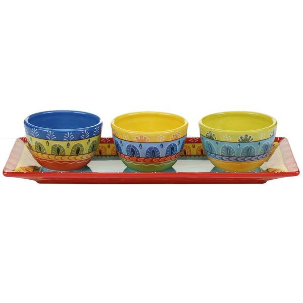 Certified International The Valencia Collection 4-Piece Serving Set