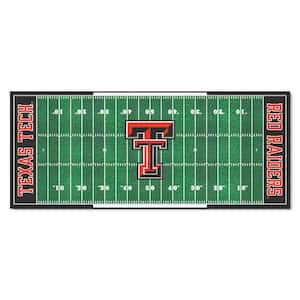 Texas Tech University 3 ft. x 6 ft. Football Field Rug Runner Rug