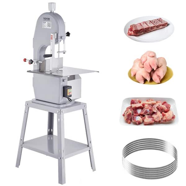 ZXMOTO Commercial Meat Bone Saw Machine 110V 850W Meat Cutting Bandsaw  Machine Electric Frozen Meat Cutter Bone Bandsaw Slicer for Cutting Frozen  Meat