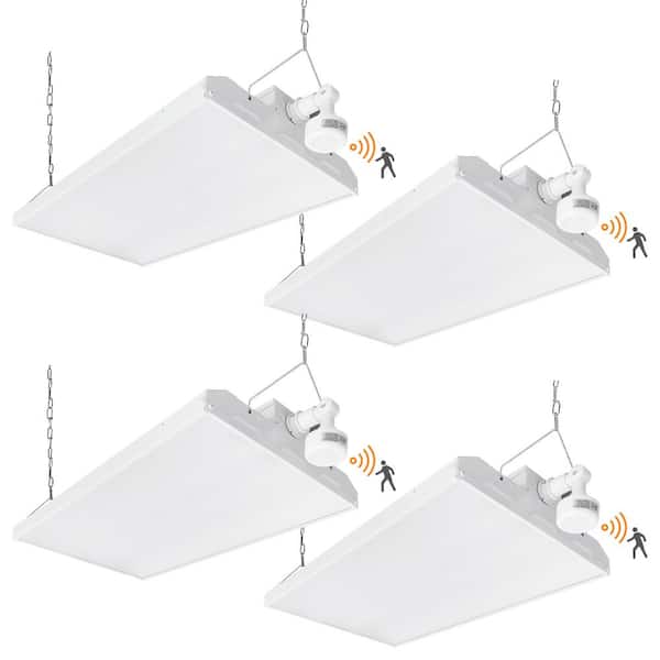 2 ft. 600-Watt Equivalent Integrated LED High Bay Light with Motion Sensor120-277V 20,925 Lumens 5000K(4-Pack)