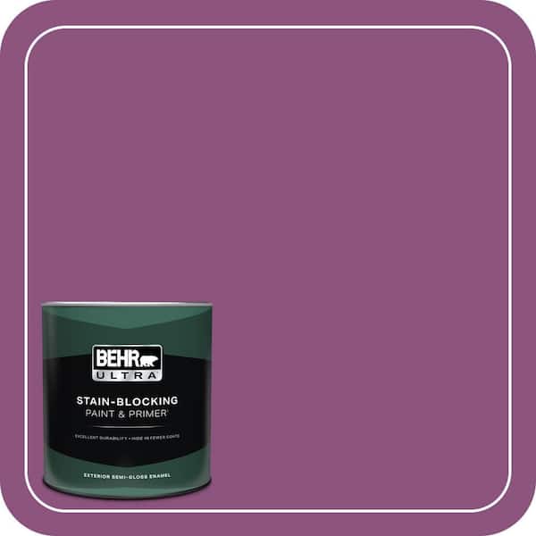 BEHR ULTRA 1 qt. Home Decorators Collection #HDC-MD-07 Dynamic Magenta Semi-Gloss Enamel Exterior Paint & Primer