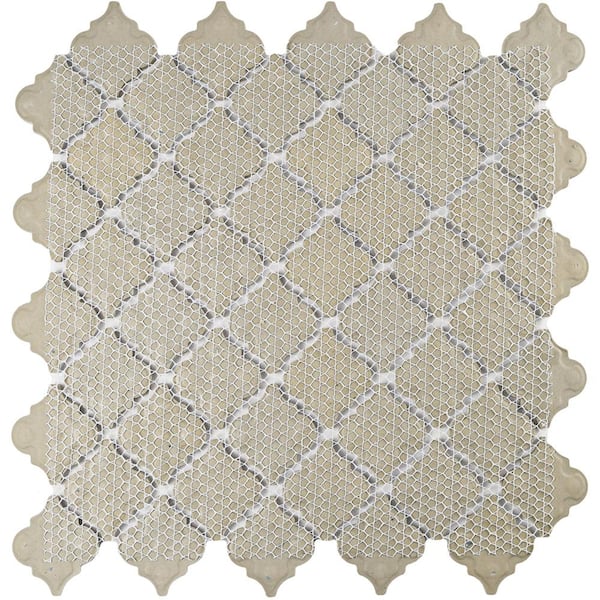 Merola Tile - Hudson Tangier Emerald 12-3/8 in. x 12-1/2 in. Porcelain Mosaic Tile (11.0 sq. ft./Case)