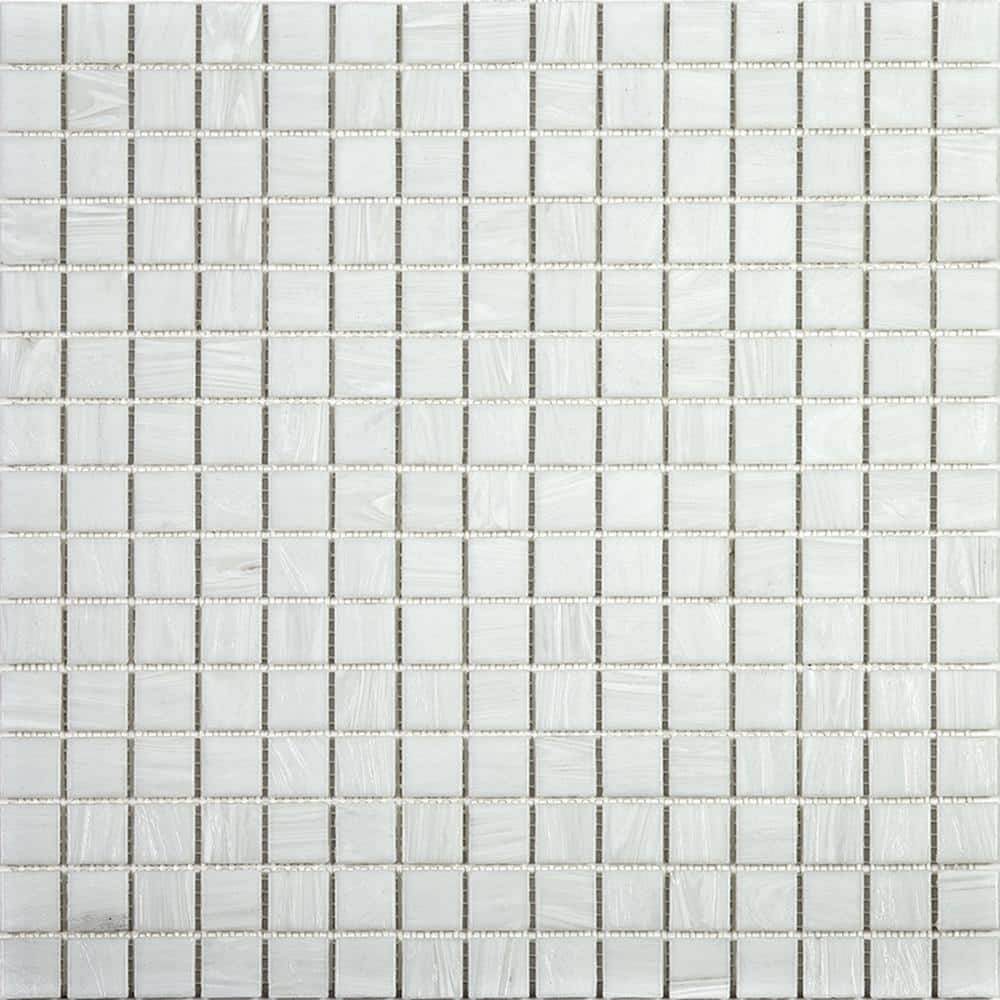 "Celestial 4"" x 6"" Glossy White Dove Glass Mosaic Uniform square Wall and Floor Sample Tile 0.13 sq. ft./Piece (1-Pack)" price history on PriceWatchPro