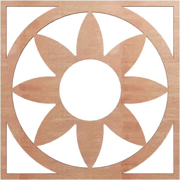 Ekena Millwork 0.25 in. x 5.5 in. x 16 in. Wood Medallion Moulding