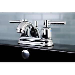 Modern 4 in. Centerset 2-Handle Bathroom Faucet in Chrome