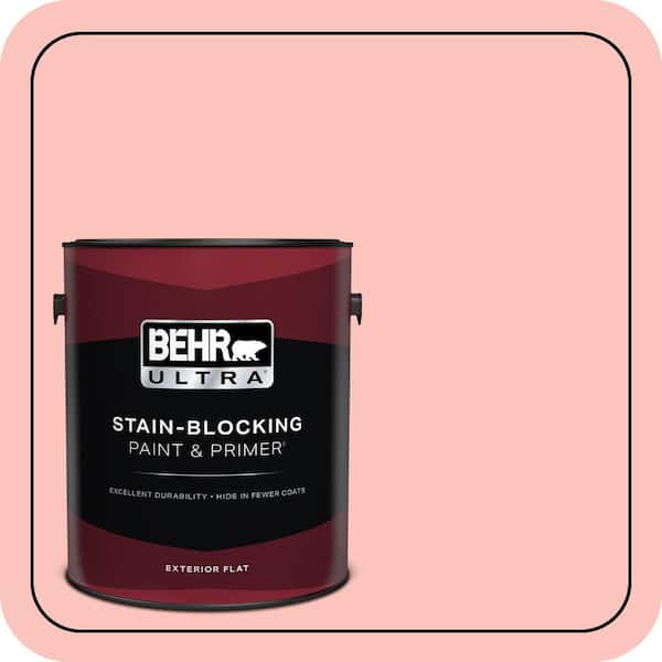 BEHR ULTRA 1 gal. #170C-3 Coral Bells Flat Exterior Paint & Primer