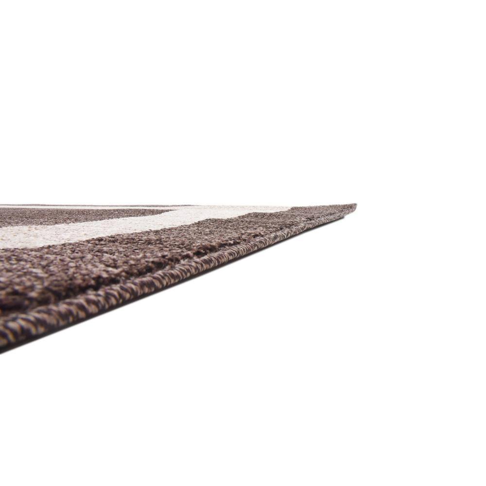 Brown and Ivory Rectangular Tufted Washable Area Rug