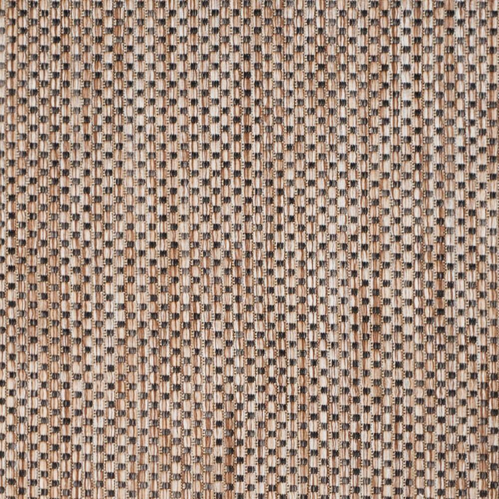 Natural and Black 27" Non-Slip Synthetic Runner Rug