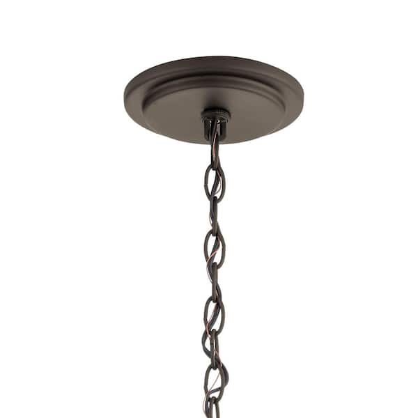 Kichler Mathias 6-Light Bronze Mid-century Chandelier