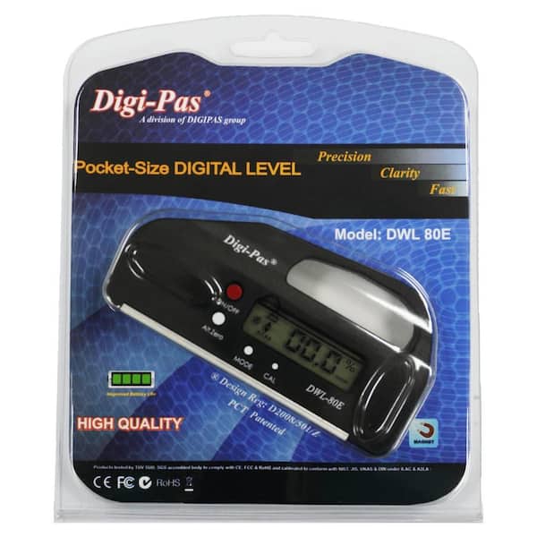 Digi-Pas 4 in. Pocket Size Digital Level with Electronic Angle