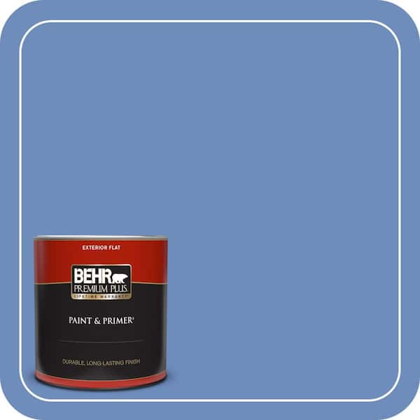 BEHR PREMIUM PLUS 1 qt. #MQ5-46 Debutante Ball Flat Exterior Paint & Primer
