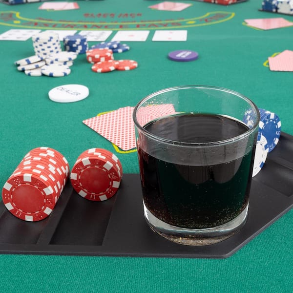 Hathaway Kingston Oak 3-in-1 Poker, Dining, Bumper Pool Game