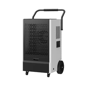 150 pt. 6,000 sq.ft. Bucketless Commercial Dehumidifier in Black with Pump, High Efficiency Compressor