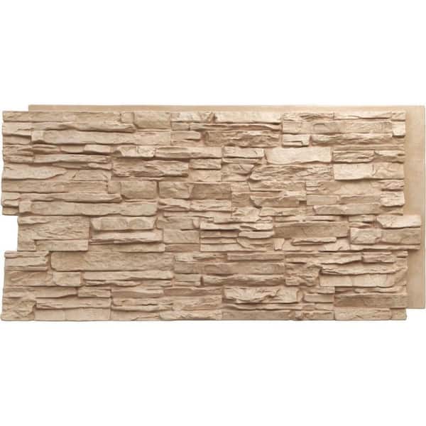 1.25 in. x 48 in. Ocean Floor Faux Stone Siding