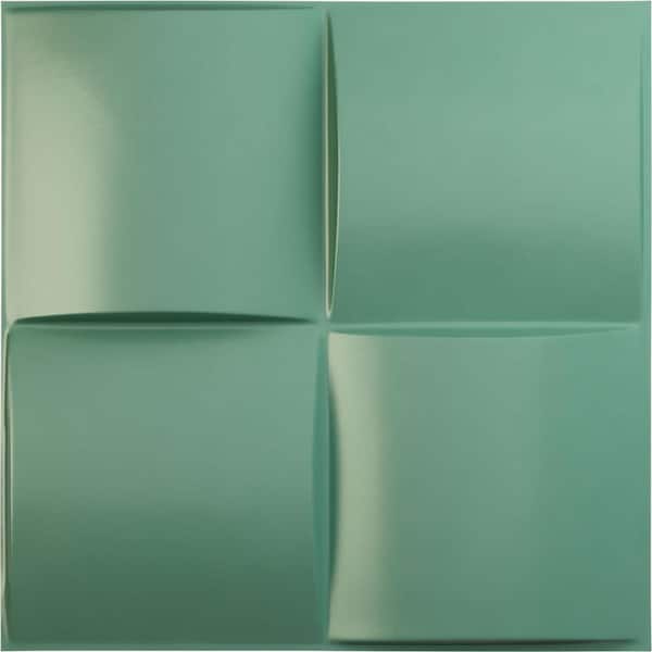 Ekena Millwork 19 5/8 in. x 19 5/8 in. Smith EnduraWall Decorative 3D Wall Panel, Sea Mist (12-Pack for 32.04 Sq. Ft.)