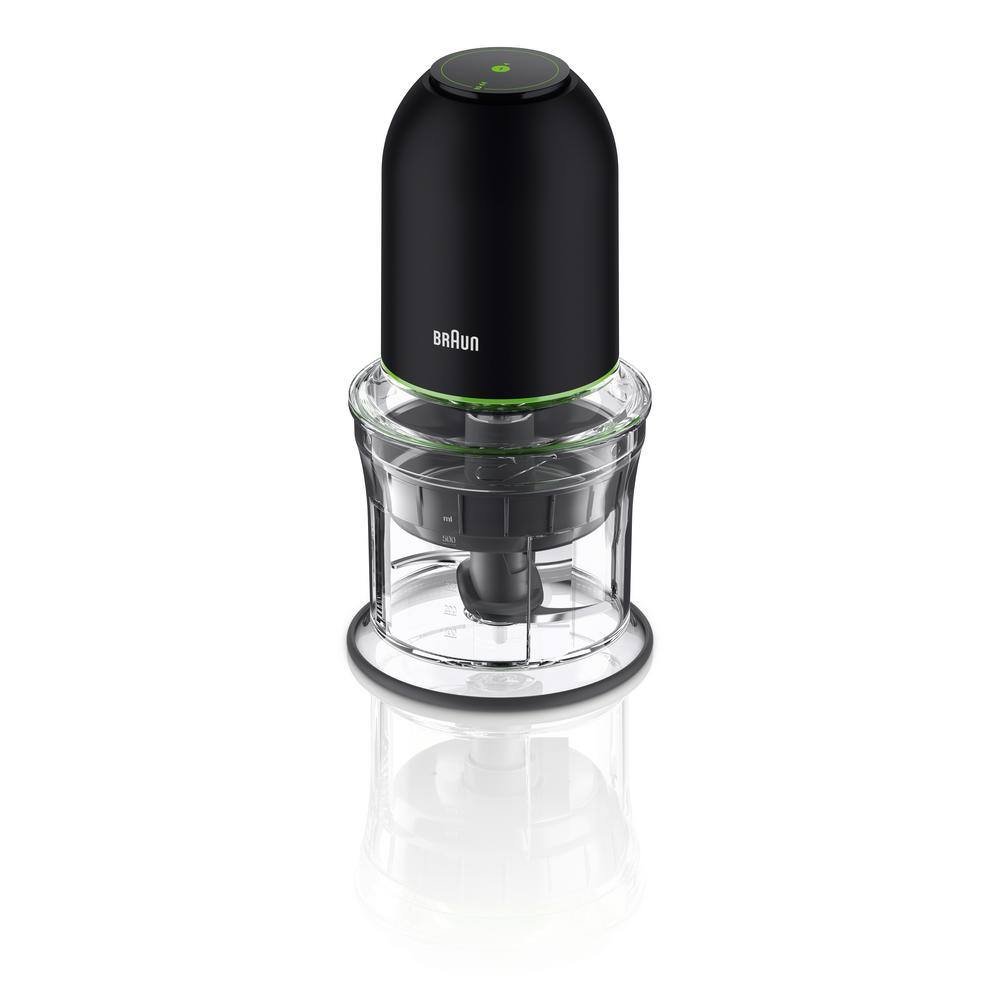 Compact Black and Clear Variable Speed Mini Food Processor