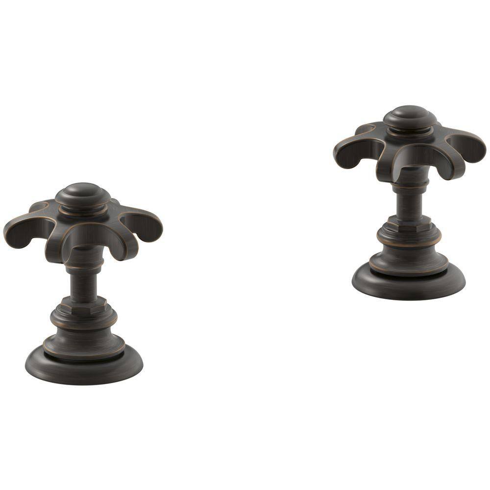 KOHLER Artifacts Bathroom Sink Prong Handles in OilRubbed Bronze K
