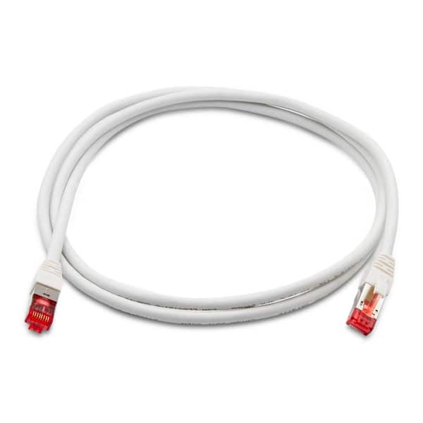 TRIPLETT 5 ft. CAT 6A 10 GBPS Professional Grade SSTP 26 AWG Patch Cable, White