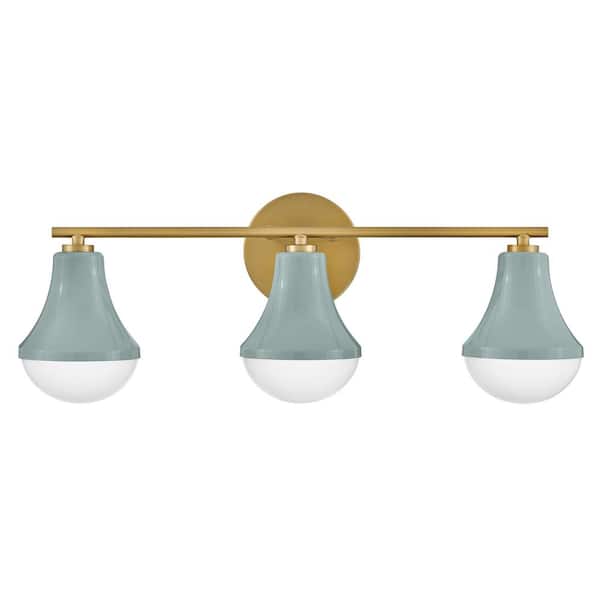 LARK - Haddie 24.0 in. 3 Light Seafoam Vanity Light