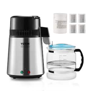 Water Distiller 16-Cups Silver Purifier 11 in. W 1.05 gal. Electric Kettle for Home Countertop Stainless Steel Interior